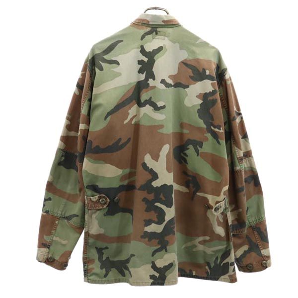 US ARMY アメリカ軍 80s DLA カモフラ ミリタリージャケット カーキ系 メンズ