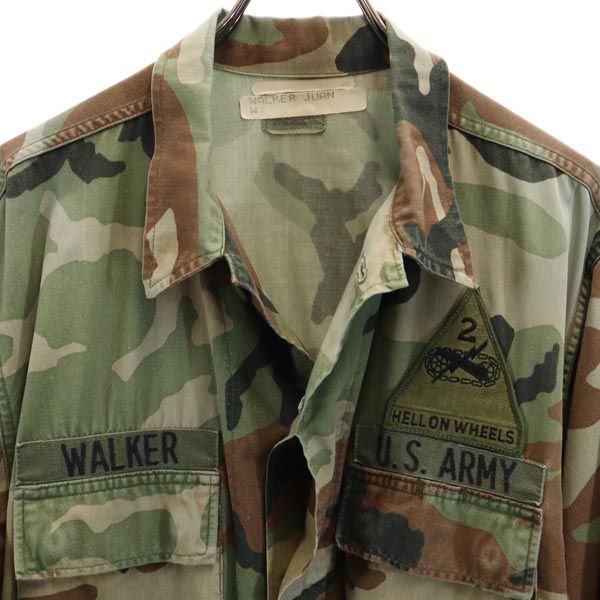 US ARMY アメリカ軍 80s DLA カモフラ ミリタリージャケット カーキ系 メンズ