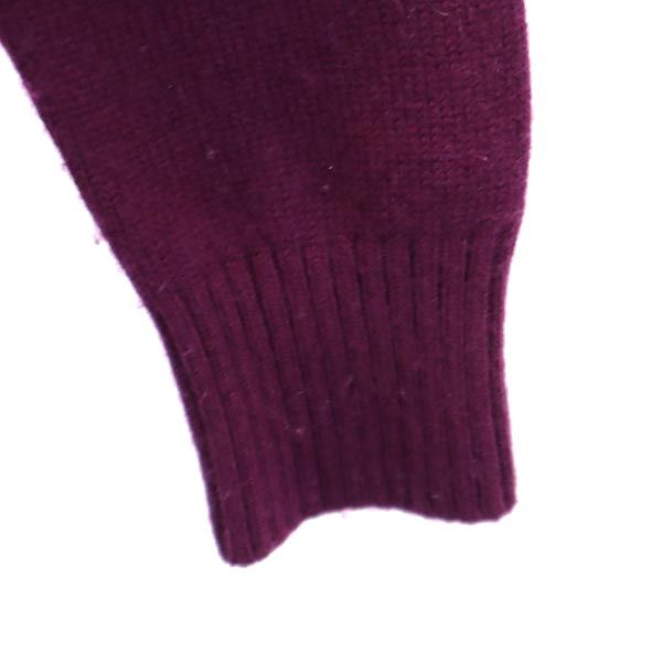 MACKINTOSH PHILOSOPHY マッキントッシュ フィロソフィー 三陽商会 カシミヤブレンド 長袖 ニット 38 ワインレッド レディース