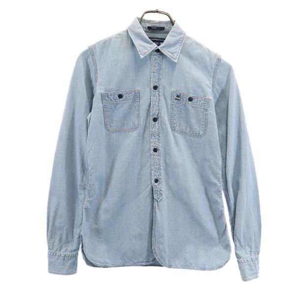 RALPH LAUREN SPORT ラルフローレンスポーツ 長袖 デニムシャツ 4 ブルー系 シャンブレー レディース