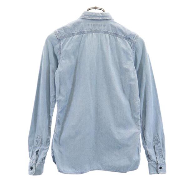 RALPH LAUREN SPORT ラルフローレンスポーツ 長袖 デニムシャツ 4 ブルー系 シャンブレー レディース