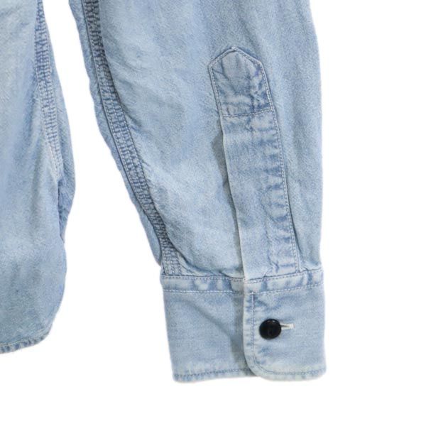 RALPH LAUREN SPORT ラルフローレンスポーツ 長袖 デニムシャツ 4 ブルー系 シャンブレー レディース