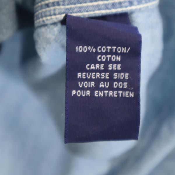 RALPH LAUREN SPORT ラルフローレンスポーツ 長袖 デニムシャツ 4 ブルー系 シャンブレー レディース