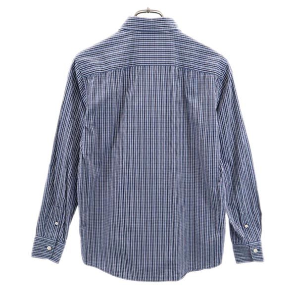 A.P.C. アーペーセー チェック柄 長袖 ボタンダウンシャツ XS ネイビー系 メンズ