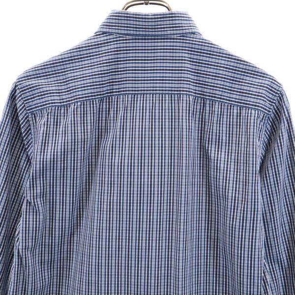 A.P.C. アーペーセー チェック柄 長袖 ボタンダウンシャツ XS ネイビー系 メンズ