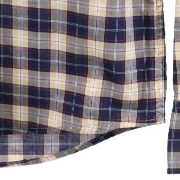 A.P.C. アーペーセー チェック柄 長袖 ボタンダウンシャツ S ネイビー 他 メンズ