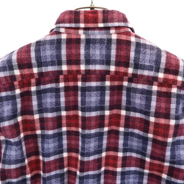 Inpaichthys kerri インパクティスケリー 日本製 チェック柄 長袖 シャツ S 赤×紫×紺 メンズ