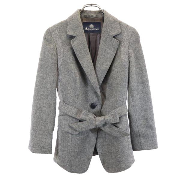 Aquascutum アクアスキュータム パンツスーツ 上下 セットアップ UK8 グレー レディース
