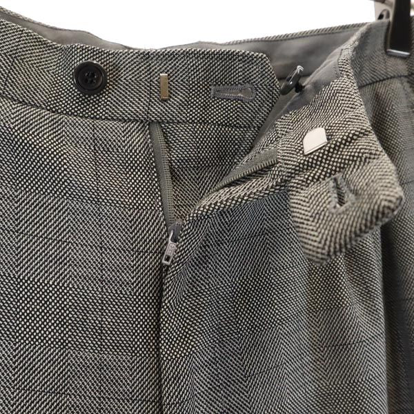 LANVIN ランバン ダブル スーツ 上下 セットアップ ST46-54 グレー系 メンズ