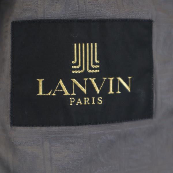 LANVIN ランバン ダブル スーツ 上下 セットアップ ST46-54 グレー系 メンズ