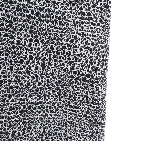 marimekko マリメッコ 総柄 7分袖 チュニック XS ブラック系 ワンピース カットソー レディース