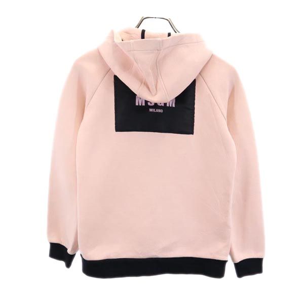 MSGM エムエスジーエム 長袖 ジップパーカー ピンク系 レディース
