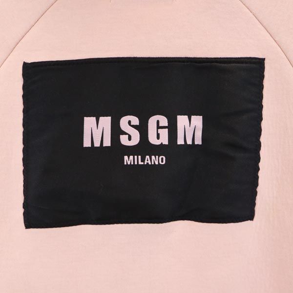 MSGM エムエスジーエム 長袖 ジップパーカー ピンク系 レディース