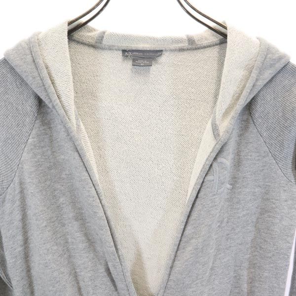ARMANI EXCHANGE アルマーニエクスチェンジ 長袖 ロング ジップパーカー XS グレー レディース