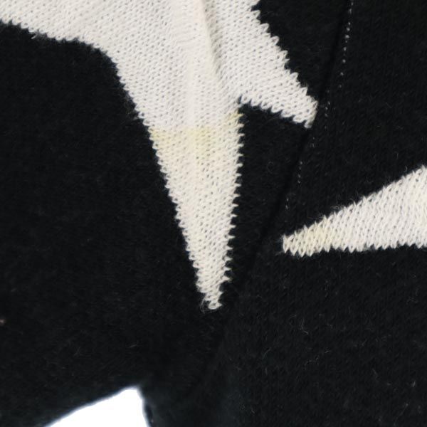 MSGM エムエスジーエム ウールブレンド 星 7分袖 ニット ブラック系 セーター レディース