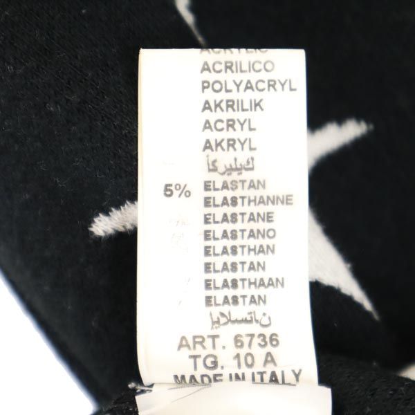 MSGM エムエスジーエム ウールブレンド 星 7分袖 ニット ブラック系 セーター レディース