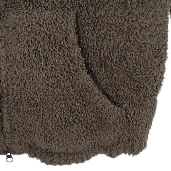 BAREFOOT DREAMS Ron Herman ベアフットドリームズ ロンハーマン 長袖 もこもこ ジップパーカー M カーキ系 レディース