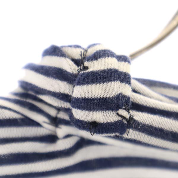 PEARLY GATES パーリーゲイツ 日本製 ボーダー ゴルフ 長袖 Tシャツ 4 ネイビー系 ロンT メンズ