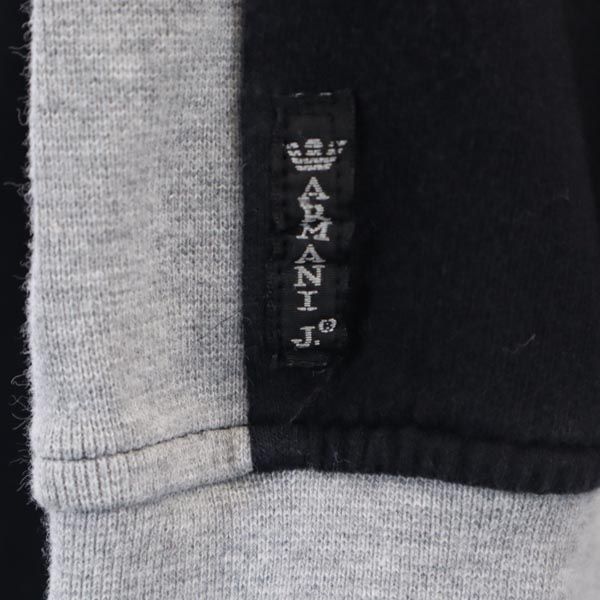 ARMANI JEANS アルマーニジーンズ 長袖 ジップパーカー I40 ブラック系 ロゴ レディース
