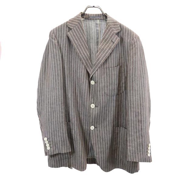 BURBERRY バーバリー 日本製 三陽商会 テーラードジャケット M ブラウン系 衣装カバー付 メンズ