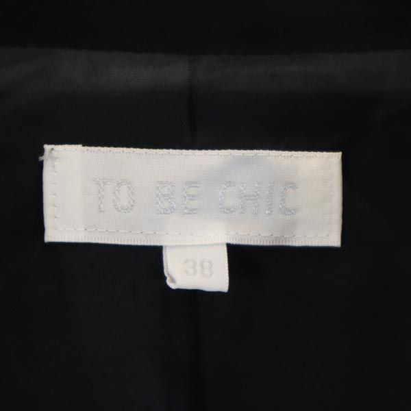 TO BE CHIC トゥービーシック 日本製 三陽商会 フォーマル ジャケット 38 ブラック レディース