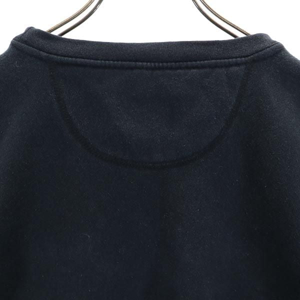 JANSPORTS ジャンスポーツ 長袖 スウェット トレーナー M ブラック 刺繍 ワッペン 裏起毛 メンズ