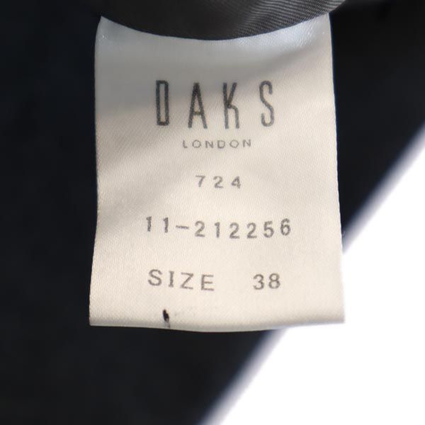 DAKS ダックス 日本製 ウールカシミヤブレンド テーラードジャケット 38 グレー レディース