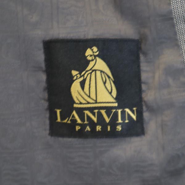 LANVIN ランバン ウールブレンド スーツ 上下 セットアップ R50-46 グレー系 メンズ