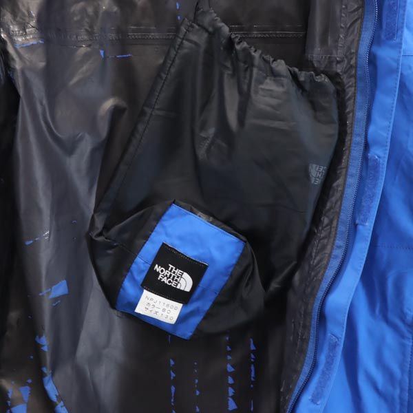 THE NORTH FACE ノースフェイス NPJ11600 アウトドア ナイロンジャケット 上下 セットアップ 130/140 ブルー系 収納ポーチ付き キッズ
