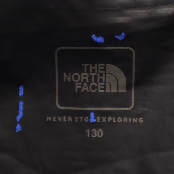 THE NORTH FACE ノースフェイス NPJ11600 アウトドア ナイロンジャケット 上下 セットアップ 130/140 ブルー系 収納ポーチ付き キッズ