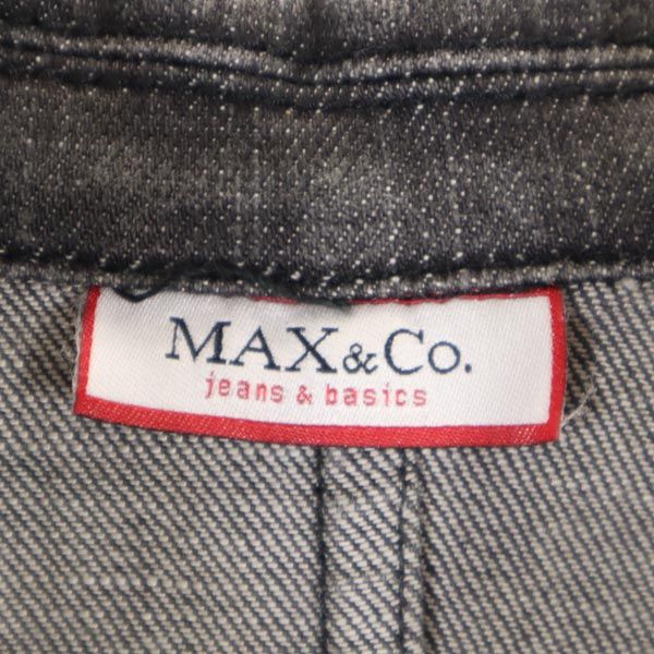 MAX&CO マックスアンドコー デニムジャケット 42 グレー系 Gジャン レディース