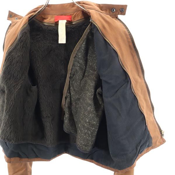 フランス製 2way ジャケット S ブラウン ライナー付 メンズ