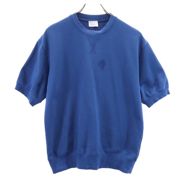 UNITED ARROWS SUNSPEL ユナイテッドアローズ サンスペル 日本製 半袖 スウェット トレーナー M ブルー系 メンズ