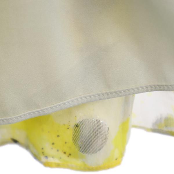 DIANE VON FURSTENBERG ダイアンフォンファステンバーグ シルクブレンド ノースリーブ チューブトップ ワンピース 0 黄系 レディース