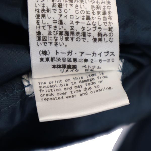 Odds & Ends TOGA オッズアンドエンズ トーガ ナイロン バックプリント コーチジャケット ONE ネイビー メンズ