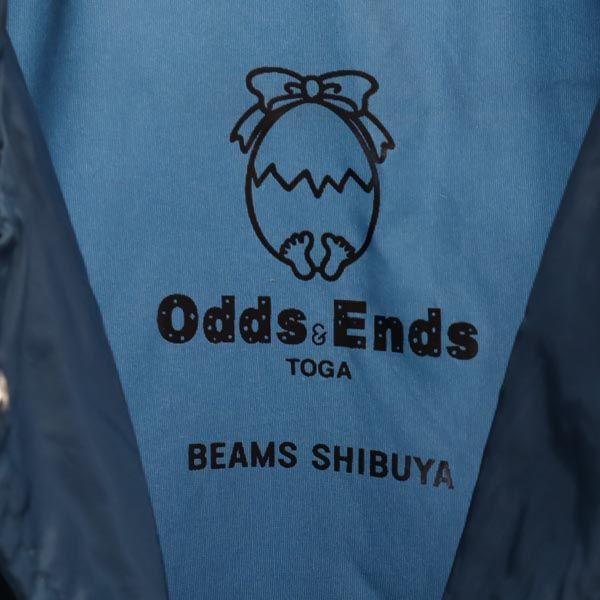Odds & Ends TOGA オッズアンドエンズ トーガ ナイロン バックプリント コーチジャケット ONE ネイビー メンズ