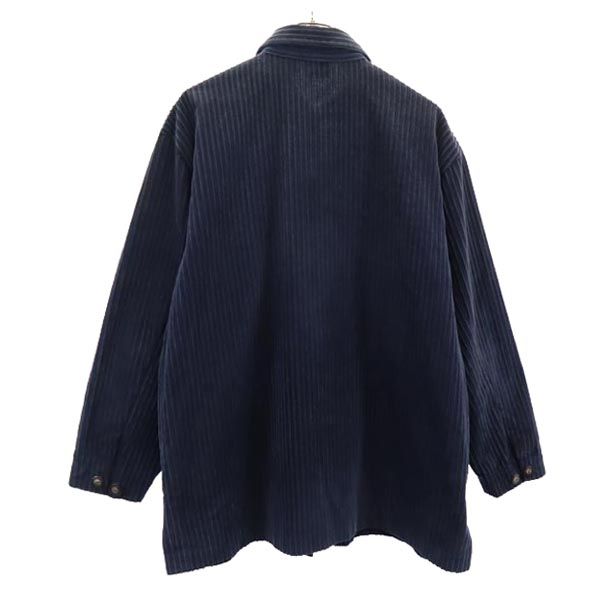 Li2sport コーデュロイジャケット M ネイビー 長袖シャツ レディース