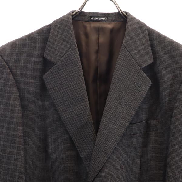 YVES SAINT LAURENT イヴサンローラン テーラードジャケット 48 グレー系 ブレザー メンズ