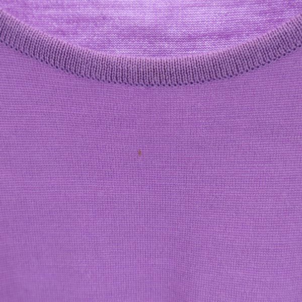 JOHN SMEDLEY ジョンスメドレー 英国製 ウール 長袖 ニット M パープル セーター レディース