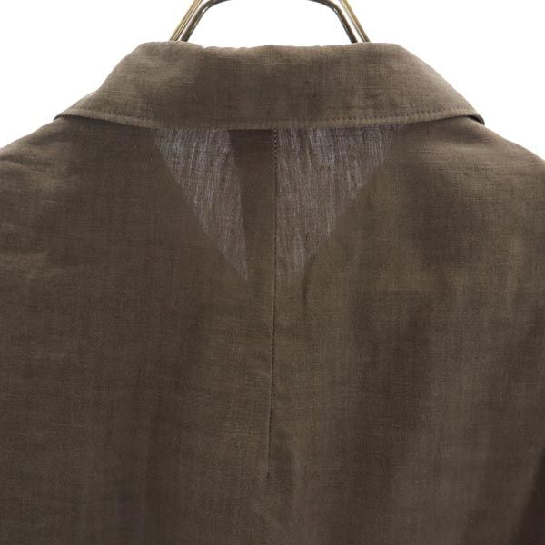 Y's ワイズ ヨウジヤマモト リネン ジャケット 2 カーキ シャツ レディース