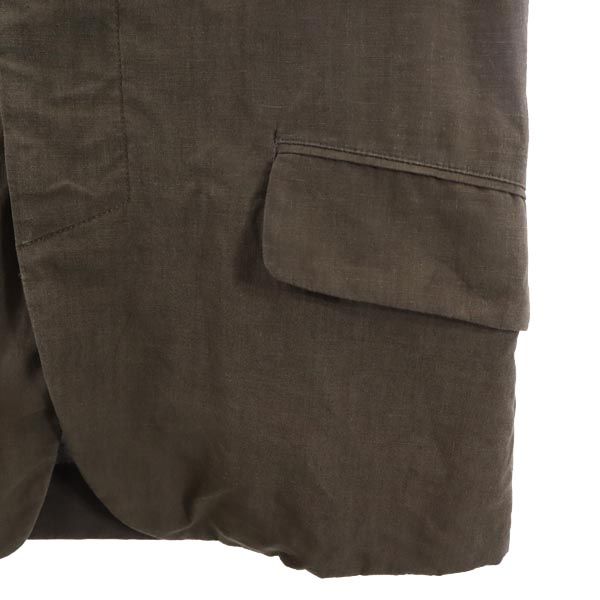 Y's ワイズ ヨウジヤマモト リネン ジャケット 2 カーキ シャツ レディース