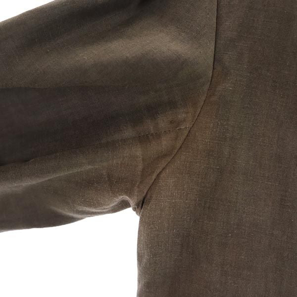 Y's ワイズ ヨウジヤマモト リネン ジャケット 2 カーキ シャツ レディース