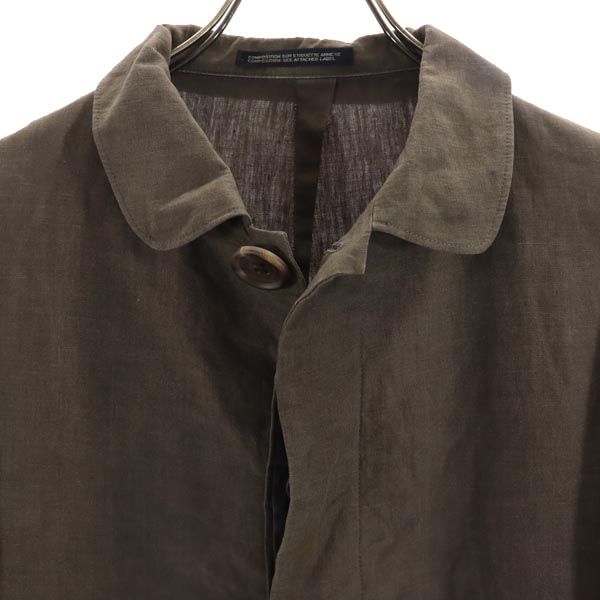 Y's ワイズ ヨウジヤマモト リネン ジャケット 2 カーキ シャツ レディース
