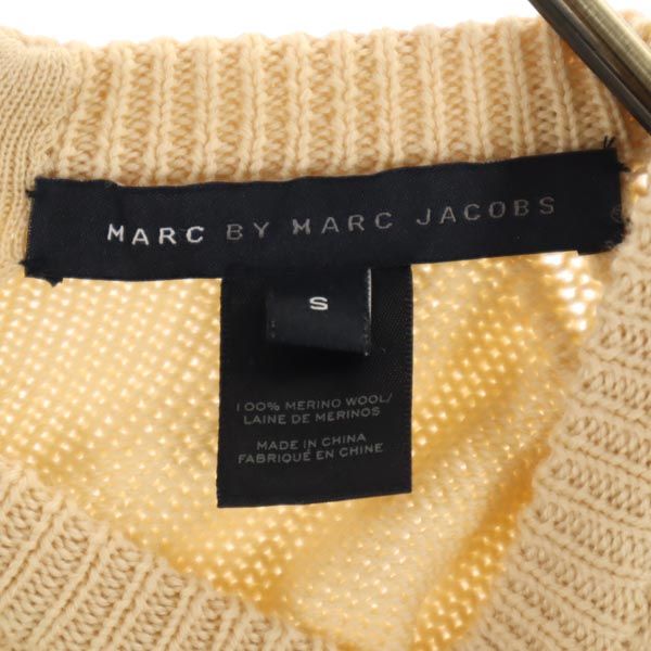 MARC BY MARC JACOBS マークバイマークジェイコブス ウール 長袖 ニット S ベージュ系 セーター レディース