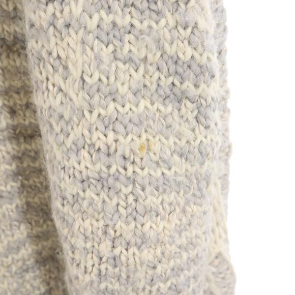 soe ソーイ 日本製 ウールブレンド ニットベスト M グレー系 レディース