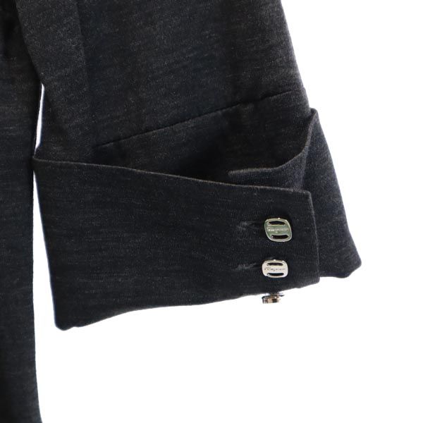 サルヴァトーレフェラガモ イタリア製 ウールシルクブレンド 7分袖 シャツ I38 グレー系 Salvatore Ferragamo レディース