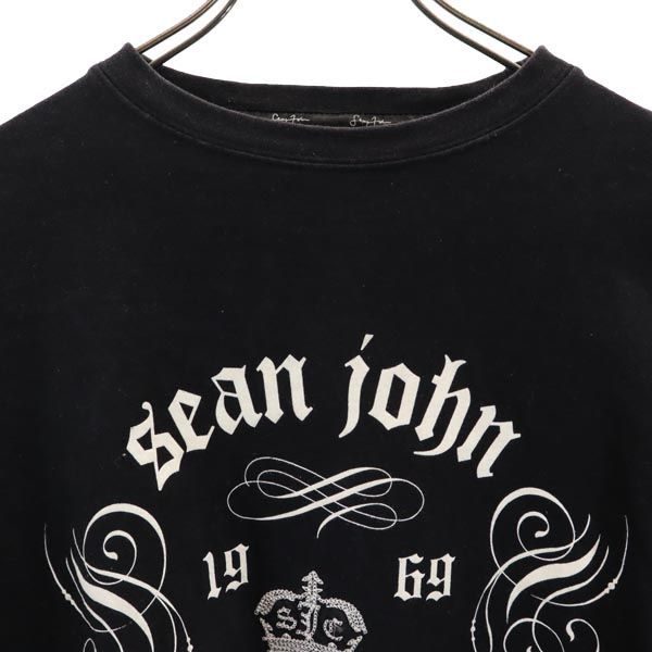 Sean John ショーンジョン 長袖 Tシャツ L ブラック ロンT メンズ