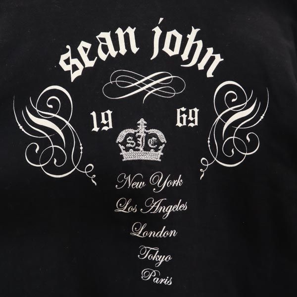 Sean John ショーンジョン 長袖 Tシャツ L ブラック ロンT メンズ