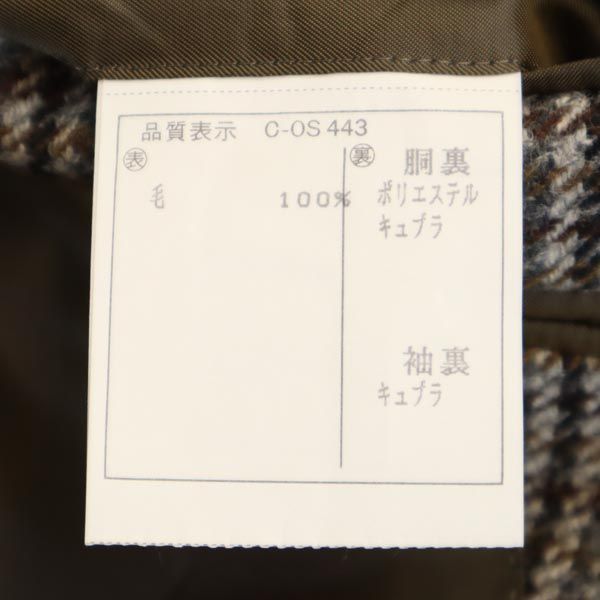 Pierre Cardin ピエールカルダン 日本製 ウール チェック柄 テーラードジャケット 94A6 NOBLET メンズ