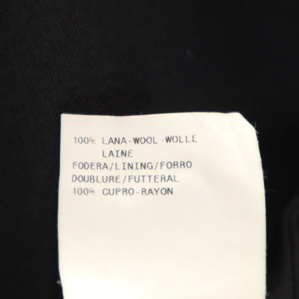 Emporio Armani エンポリオアルマーニ イタリア製 ウール テーラードジャケット 44 黒 レディース